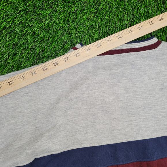 Vintage 90s MacGregor Ringer Sweatshirt Womens XL 22x23 Boxy - Picture 5 of 16